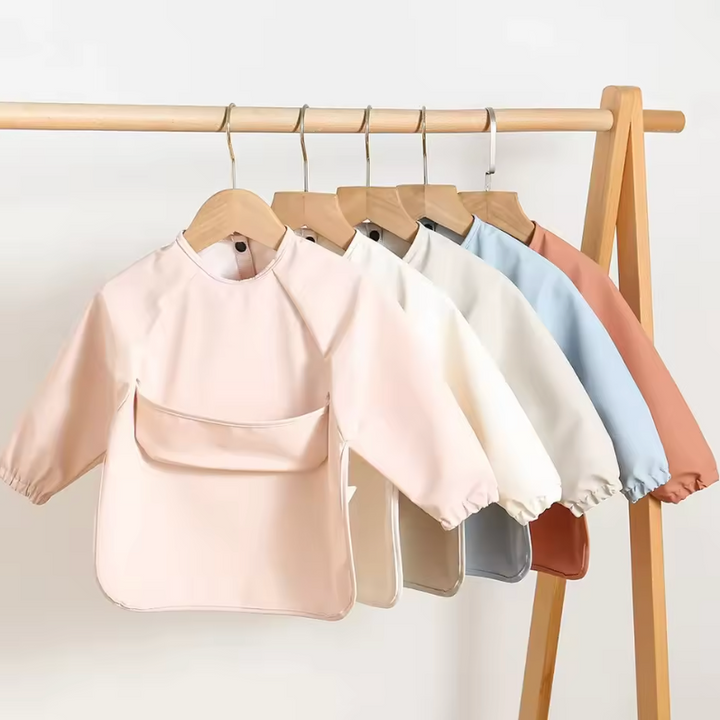 Long Waterproof Bib in Neutral Beige Petite Lumiere