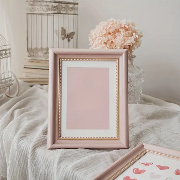 Pink and Gold Baby Girl Photo Frame