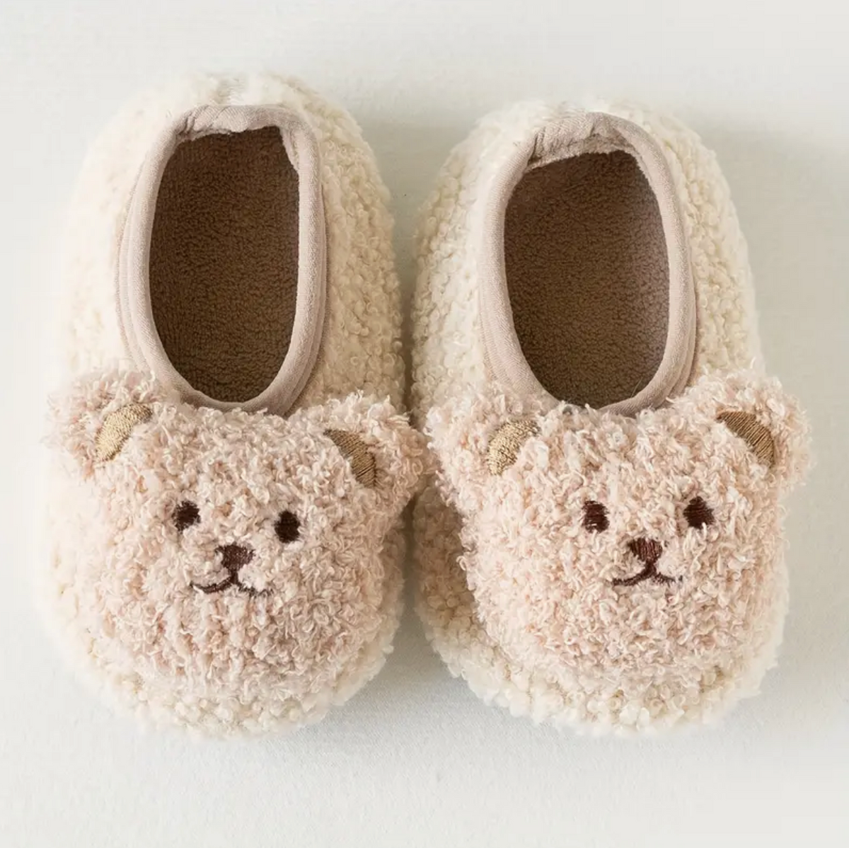 Bear slippers for newborn gift set