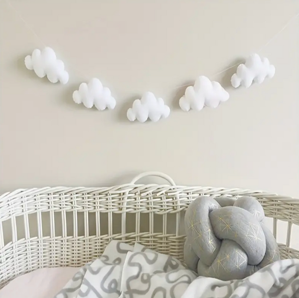 Felt Cloud Nursery Garland