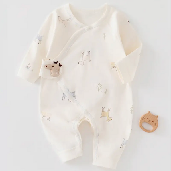 Baby Deer Newborn Long Sleeved Neutral Sleepsuit