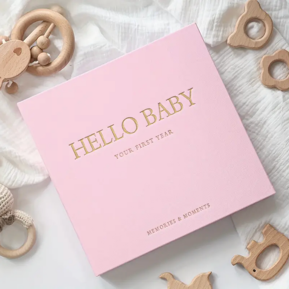 Pink My First Year New Baby Girl Memory Book – Petite Lumiere